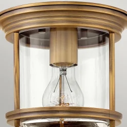 Lampa sufitowa Hadrian - Szczotkowany brąz (QN-HADRIAN-MINI-F-BR-CLEAR) - Quintiesse