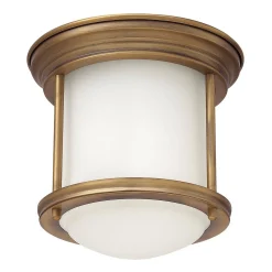 Lampa sufitowa Hadrian - Szczotkowany brąz (QN-HADRIAN-MINI-F-BR-OPAL) - Quintiesse