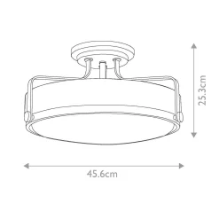 Lampa sufitowa Harper (HK-HARPER-SFM-CM) - Elstead Lighting