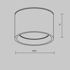 Lampa sufitowa Hydra (C090CL-10W3K-MG) - Maytoni