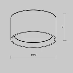 Lampa sufitowa Hydra (C090CL-15W3K-B) - Maytoni