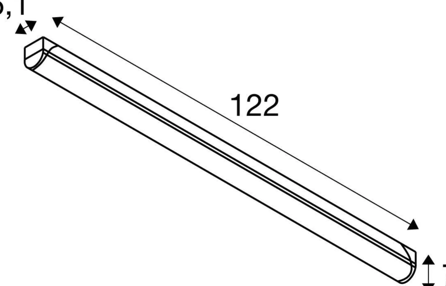 Lampa sufitowa INDUSTRY BATTEN V 1200, 18/32 W (1007506) - SLV