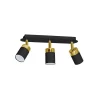 Lampa sufitowa JOKER BLACK/GOLD 3xGU10 (MLP6125) - Milagro