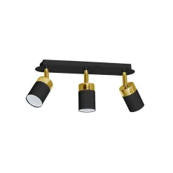 Lampa sufitowa JOKER BLACK/GOLD 3xGU10 (MLP6125) - Milagro