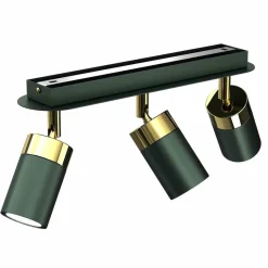 Lampa sufitowa JOKER GREEN/GOLD 3xGU10 (MLP7719) - Milagro