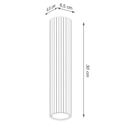 Lampa sufitowa KARBON 40 taupe (SL.1772) - Sollux Lighting