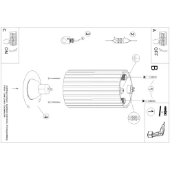Lampa sufitowa KARBON 10 taupe (SL.1758) - Sollux Lighting