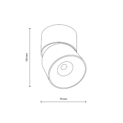 Lampa sufitowa kierunkowa SPARK WHITE CCT 10W (18168) - TK Lighting