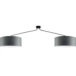 Lampa sufitowa Lamego 2 Z - Szara (1900 mm) (5196) - Shilo