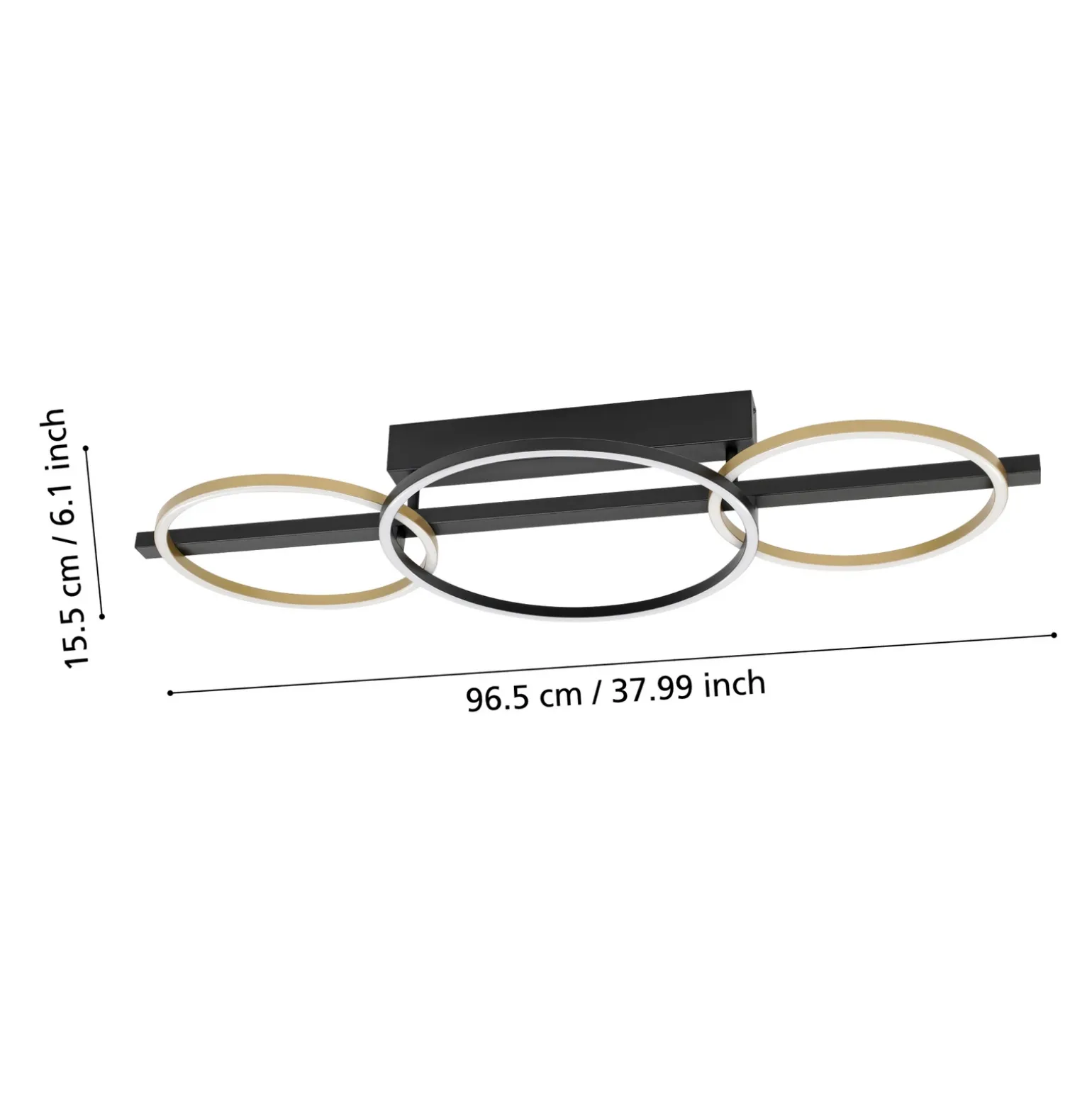 Lampa Sufitowa LANACERA czarna (390086) - EGLO