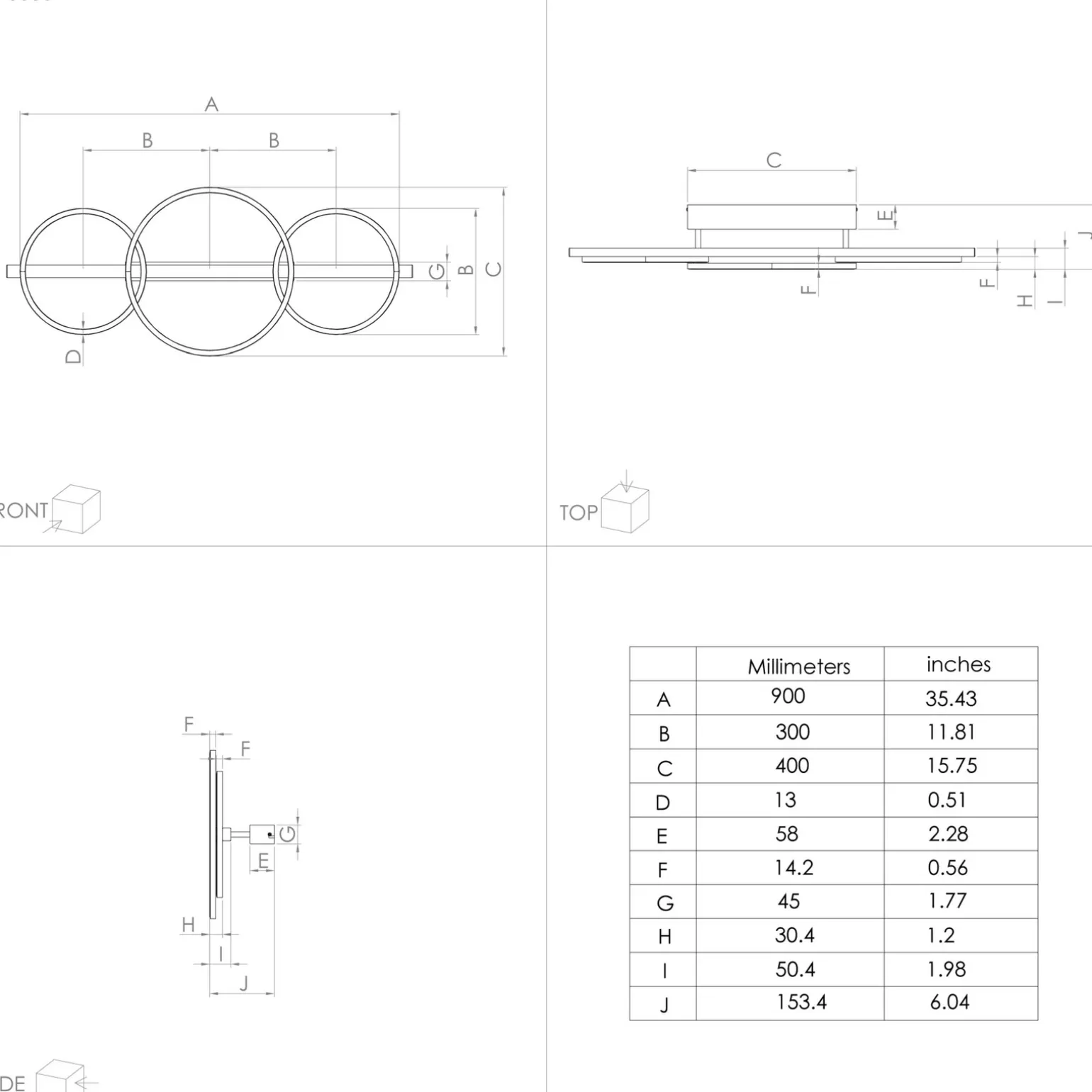 Lampa Sufitowa LANACERA czarna (390086) - EGLO