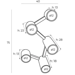 Lampa sufitowa LAXER biała (C0230) - MAXLIGHT