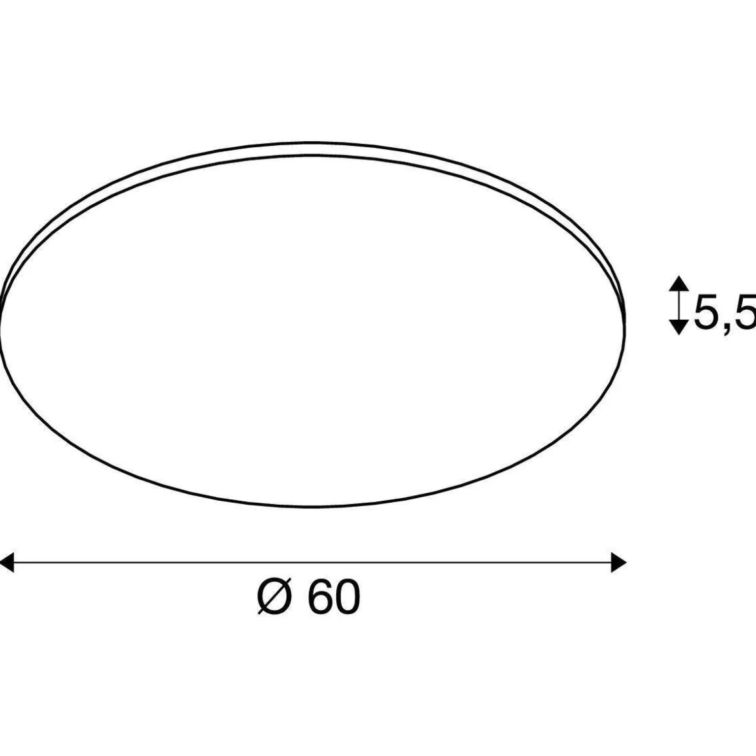 Lampa sufitowa LED PANEL 60, 4000K (1000786) - SLV