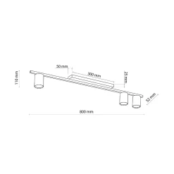 Lampa sufitowa LOGAN biała 3 PŁ (4570) - TK Lighting