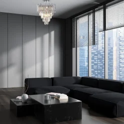 Lampa sufitowa MADISON CHROME 9xE14 (ML8805) - Milagro