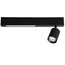 Lampa Sufitowa Magnet 9W+1xGU10 3000/4000K Czarny (ML1130) - Milagro