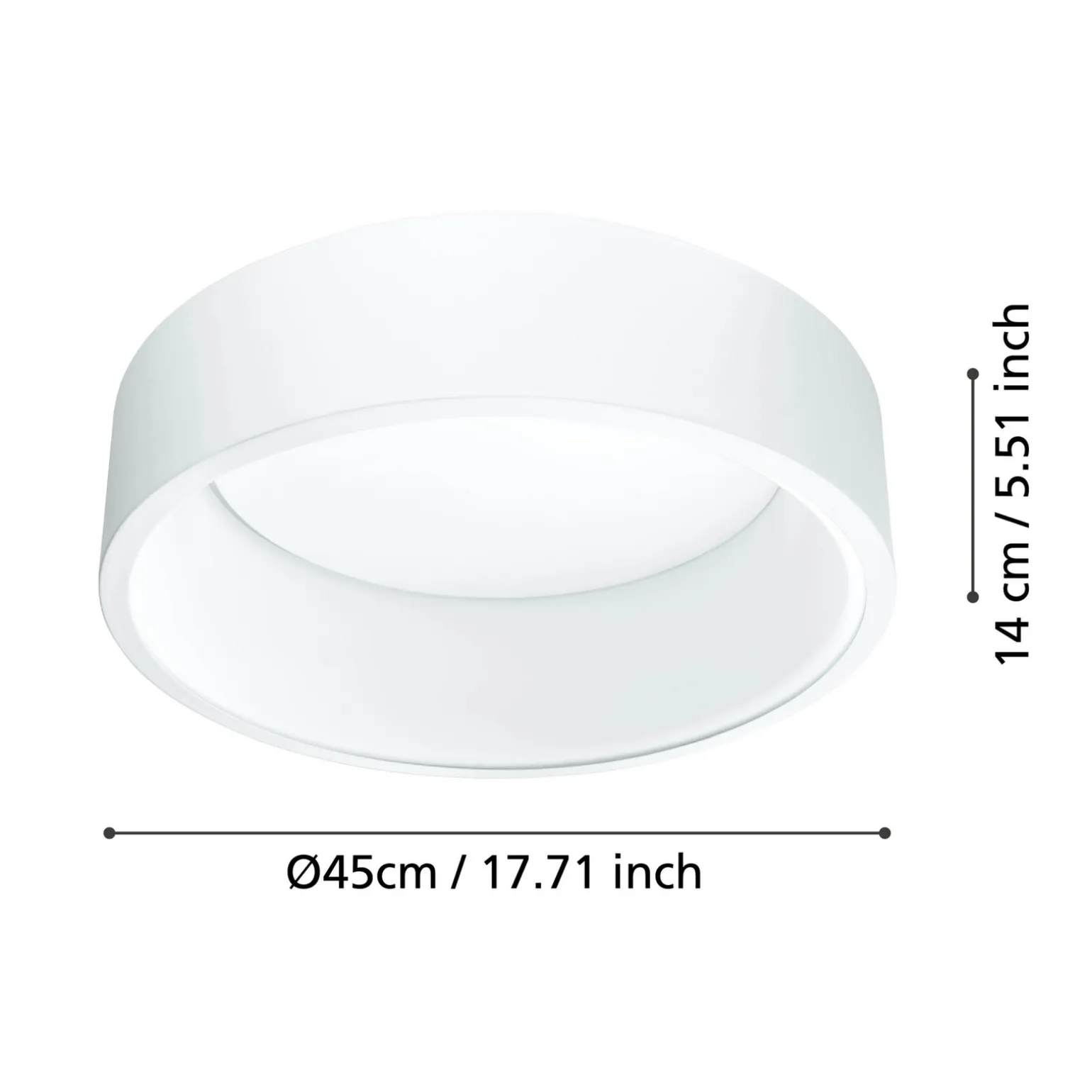 Lampa Sufitowa MARGHERA 1 biały (39286) - EGLO