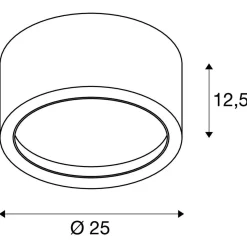 Lampa sufitowa natynkowa FERA 25 CL (1001939) - SLV