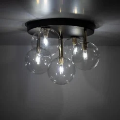 Lampa sufitowa NILOS BLACK / GOLD 5PŁ (758) - TK Lighting