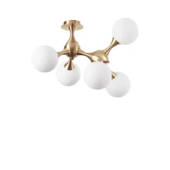 Lampa Sufitowa NODI Mosiądz (NODI_PL5_OTTONE) - Ideal Lux