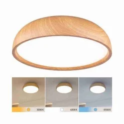Lampa sufitowa OKA LED IP44 230V drewnopodobny (PL71083) - PAULMANN