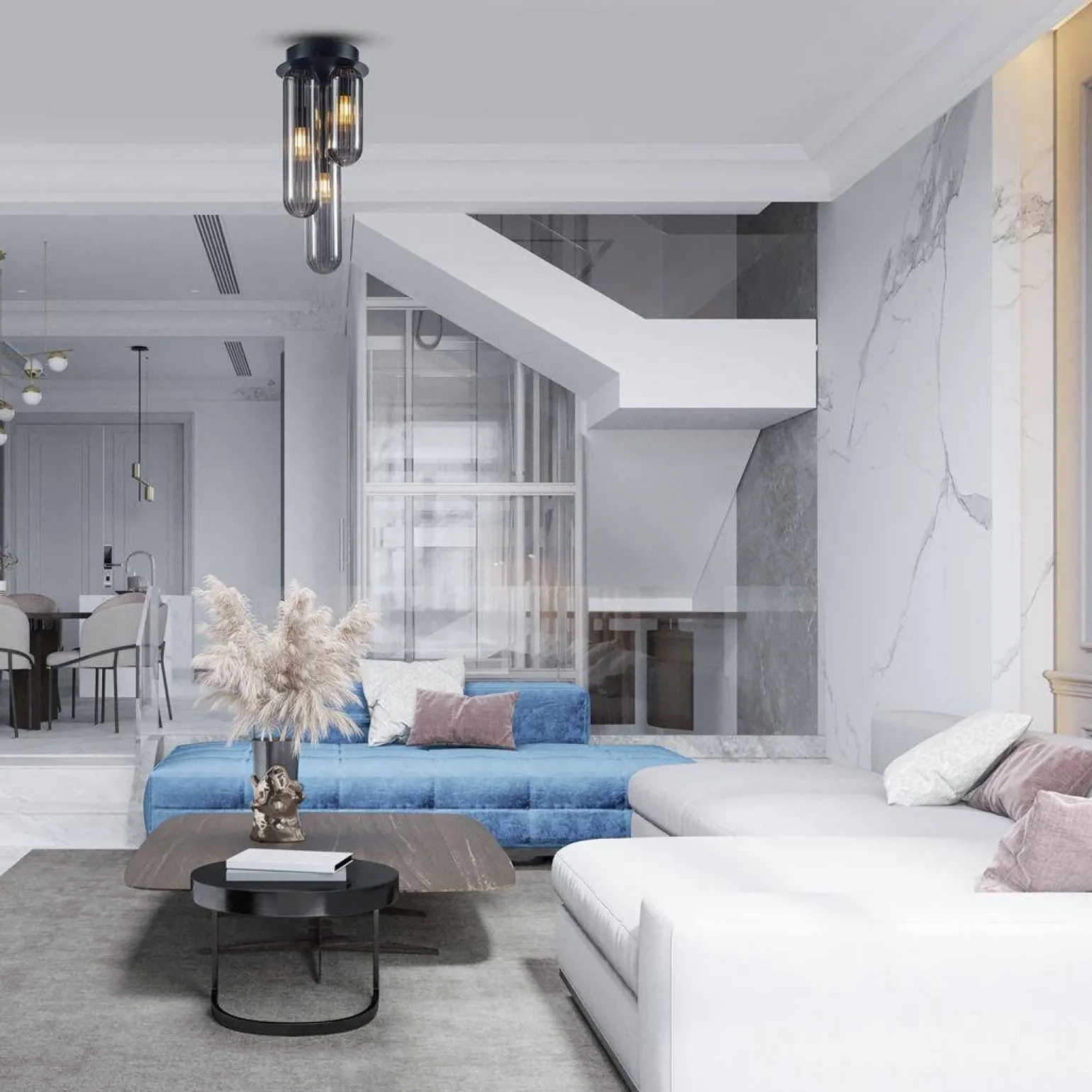 Lampa sufitowa PAX BLACK 3 (ML0339) - Milagro