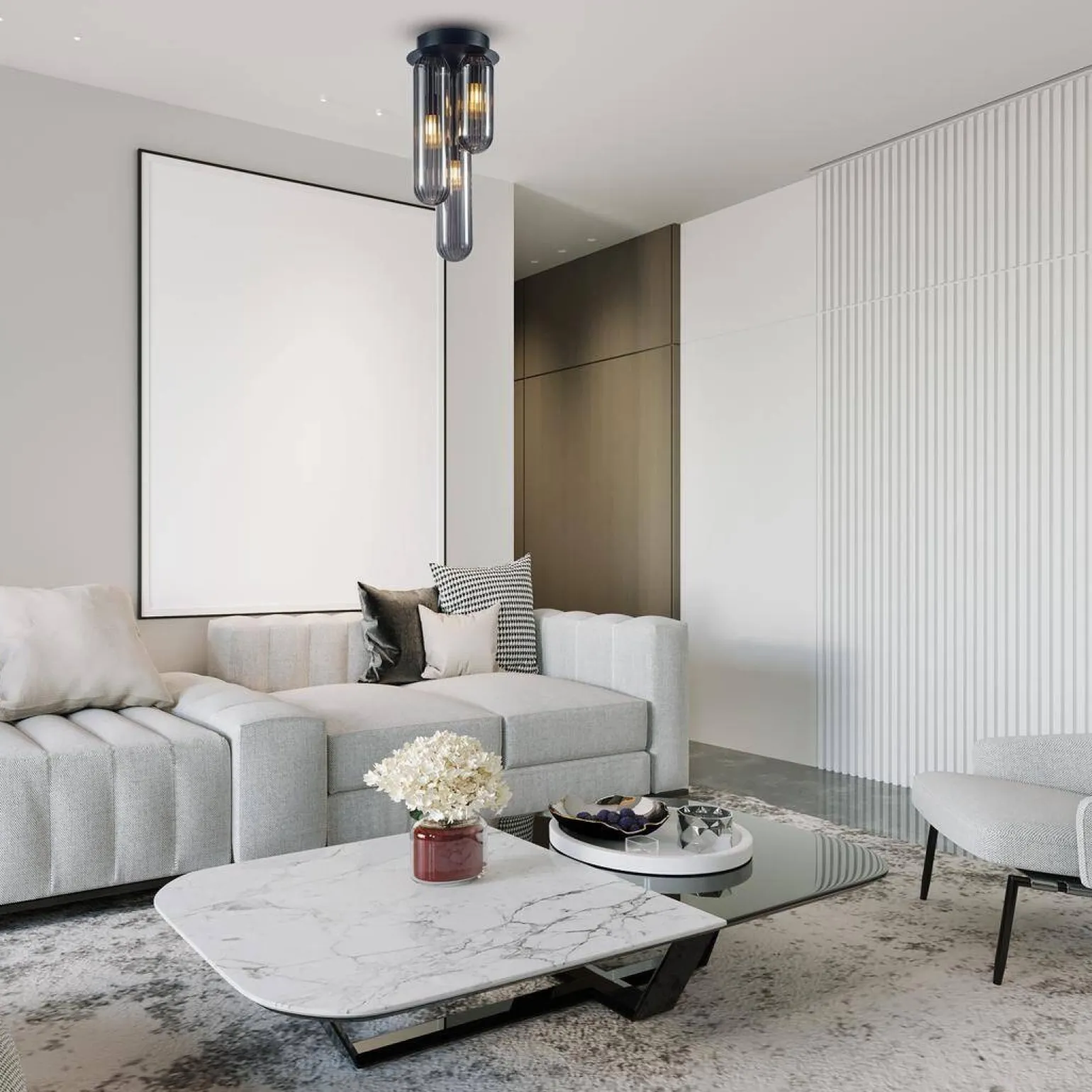 Lampa sufitowa PAX BLACK 3 (ML0339) - Milagro