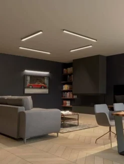 Lampa sufitowa PINNE 200 szary 4000K (TH.245) - Thoro Lighting