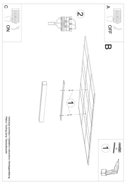 Lampa sufitowa PINNE 200 szary 4000K (TH.245) - Thoro Lighting