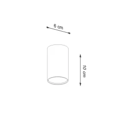 Lampa sufitowa Plafon LAGOS 10 czarny (SL.1000) - Sollux