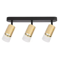 Lampa sufitowa Ricky Spot złota 3 (ML0692) - Milagro
