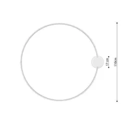 Lampa sufitowa RIO 110 biały LED 3000K (TH.133) - Thoro Lighting