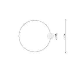 Lampa sufitowa RIO 78 biały LED 3000K (TH.129) - Thoro Lighting