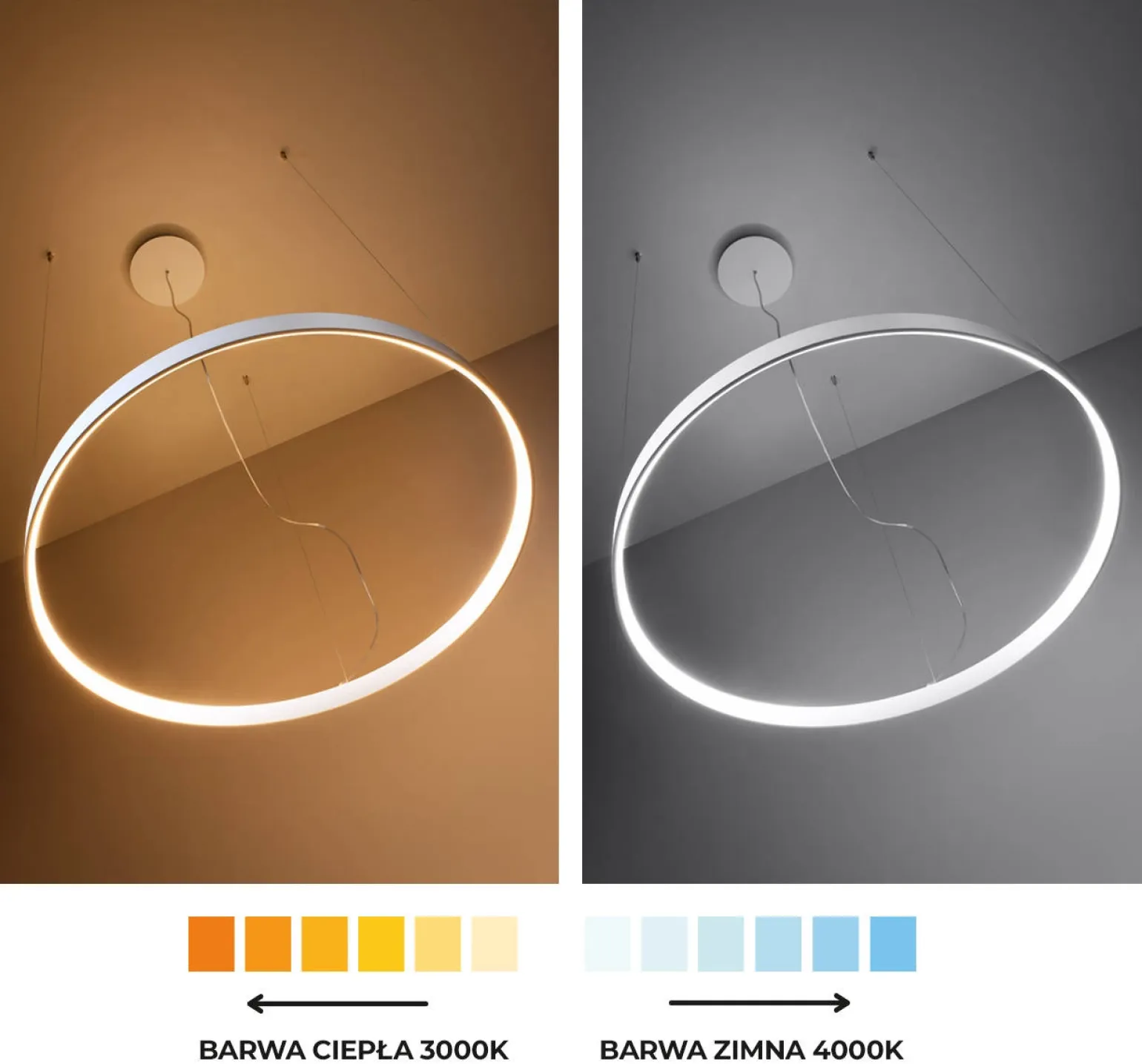 Lampa sufitowa RIO 78 biały LED 4000K (TH.131) - Thoro Lighting