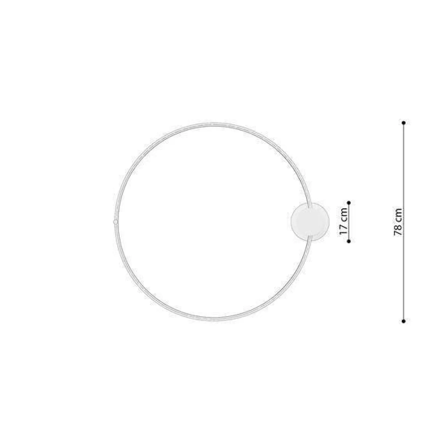 Lampa sufitowa RIO 78 biały LED 4000K (TH.131) - Thoro Lighting