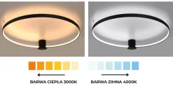 Lampa sufitowa RIO 110 czarny LED 4000K (TH.136) - Thoro Lighting
