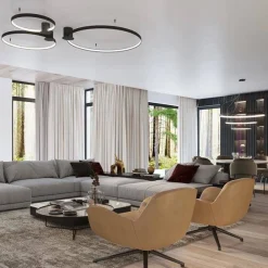 Lampa sufitowa RIO 55 czarny LED 4000K (TH.128) - Thoro Lighting