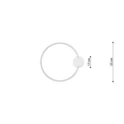 Lampa sufitowa RIO 55 czarny LED 3000K (TH.126) - Thoro Lighting