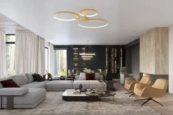 Lampa sufitowa RIO 78 złoty LED 4000K (TH.225) - Thoro Lighting