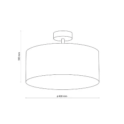 Lampa sufitowa RONDO LINEN Ø 40 (6247) - TK Lighting