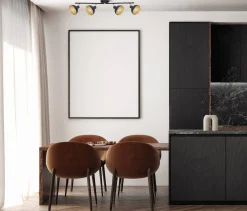 Lampa sufitowa Savio (SPL-27357-4-BK-GD) - Italux