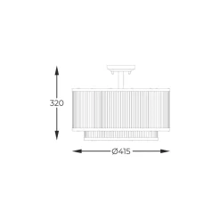 Lampa sufitowa SERGIO czarna (C0528-05H-P7AC) - Zuma Line