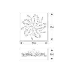 Lampa sufitowa SPRING czarno-złota (C0578-04A-B5TF) - Zuma Line