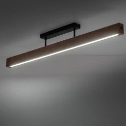 Lampa sufitowa TEO LED jasne drewno (6619) - TK Lighting