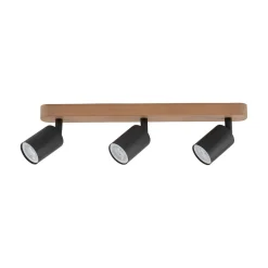 Lampa sufitowa TOP WOOD BLACK 3 PŁ (3292) - TK Lighting