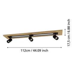 Lampa Sufitowa TORRESTRALLE brązowa (39749) - EGLO