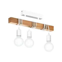 Lampa sufitowa TOWNSHEND biała/drewniana (33166 - Eglo)