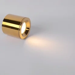 Lampa sufitowa Tubka Luna 1xGU10 złota IP65 (CL0103-GD) - Yaskr