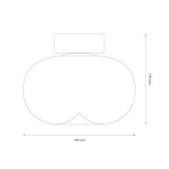 Lampa sufitowa VASO SMOKED 4W (ML1409) - Milagro