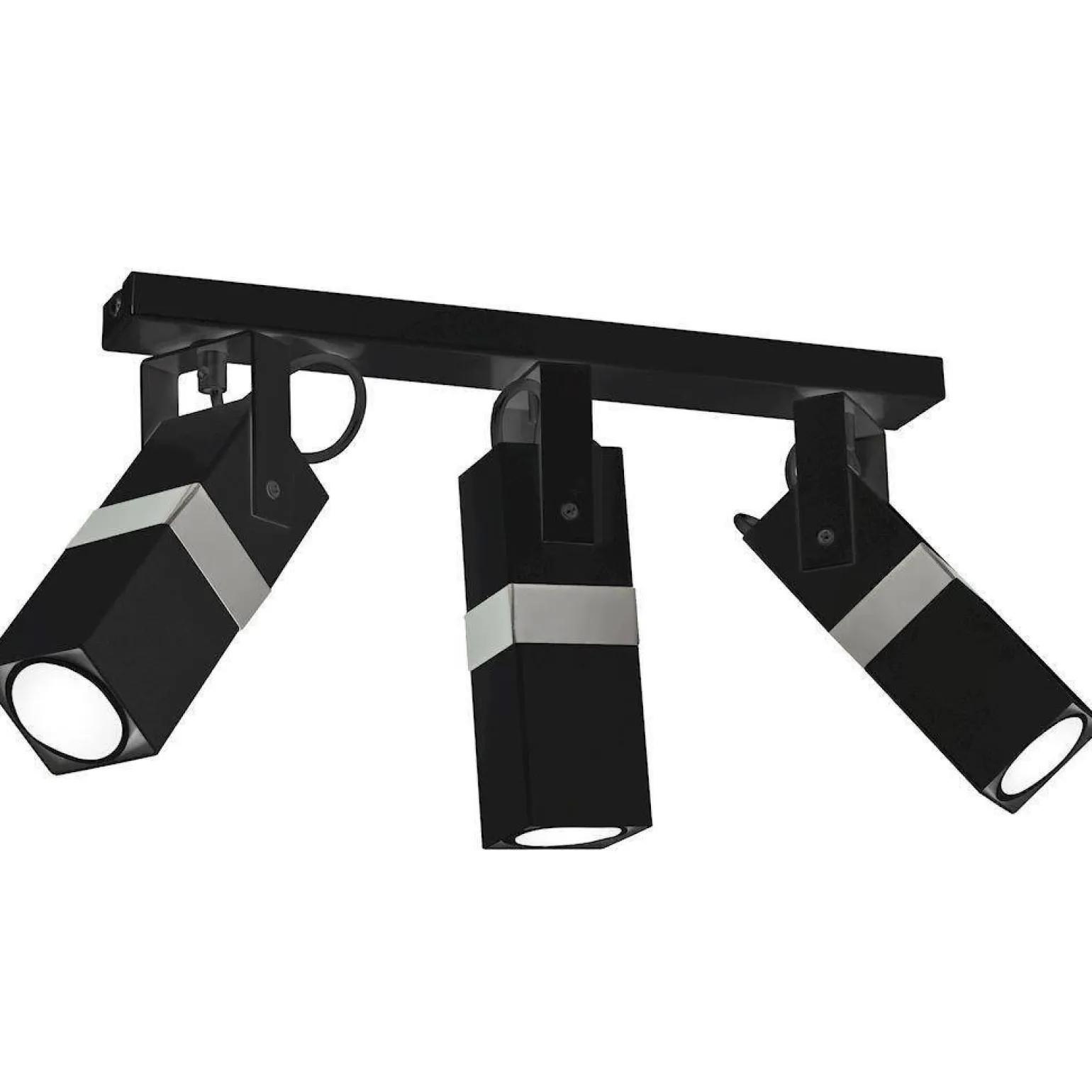 Lampa sufitowa VIDAR BLACK/CHROME 3xGU10 (MLP6286) - Milagro